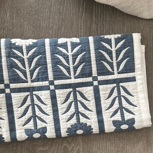 Quince floral pillow cases king Blue and White Botanical Pillow cotton set of 2